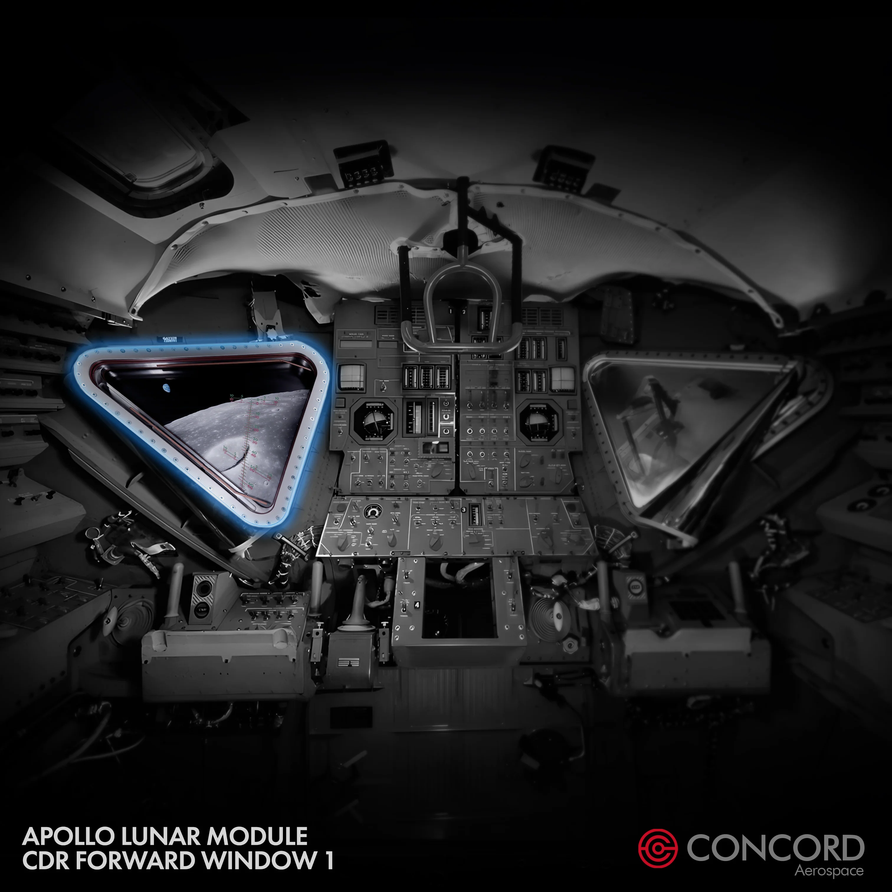 APOLLO LUNAR MODULE FORWARD WINDOW – Flight Configuration - Image 4