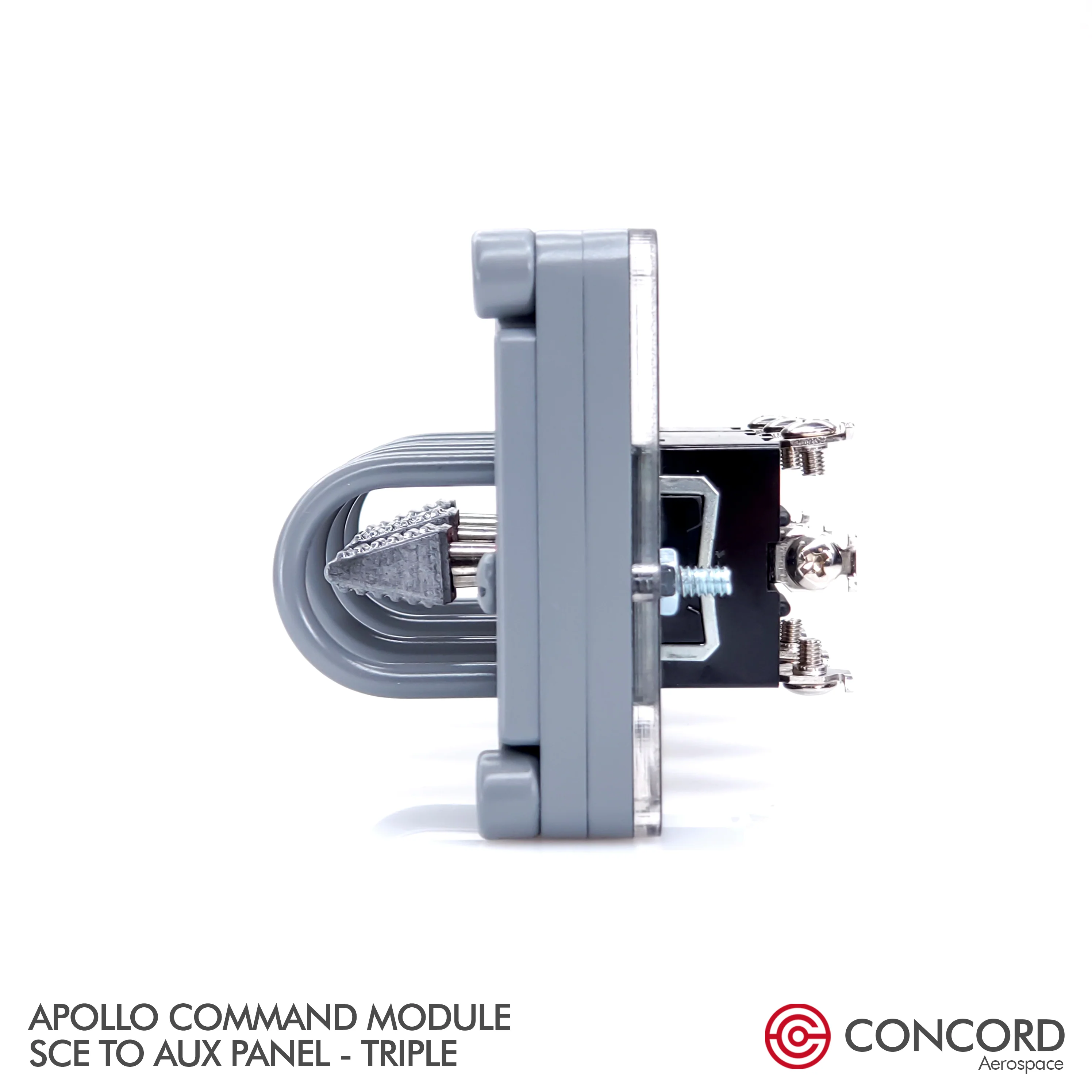 APOLLO COMMAND MODULE TRIPLE SWITCH PANEL - SCE to AUX - Image 12